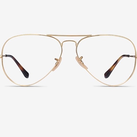 Ray-Ban Gold Frame Glasses - Picture 1 of 6
